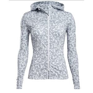 🌸 G/FORE Women's Outline Floral Cozy Jersey Full Zip Mid Layer Golf Jacket (XL)